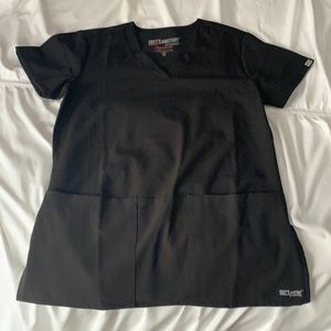 Black grey’s anatomy scrub top